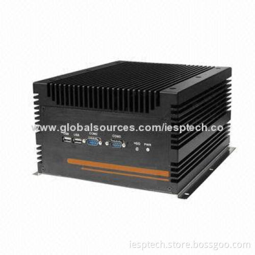Fanless Industrial Computer, G2 Core i7/i5/i3 CPU/QM77 Chipset/ 4GB DDR3/320GB HDD/1xPCI, 12V DC-in
